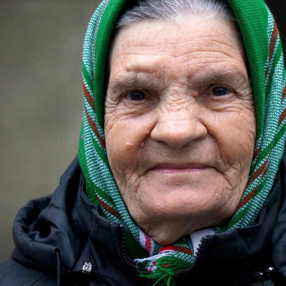 alte Frau in Moldawien
