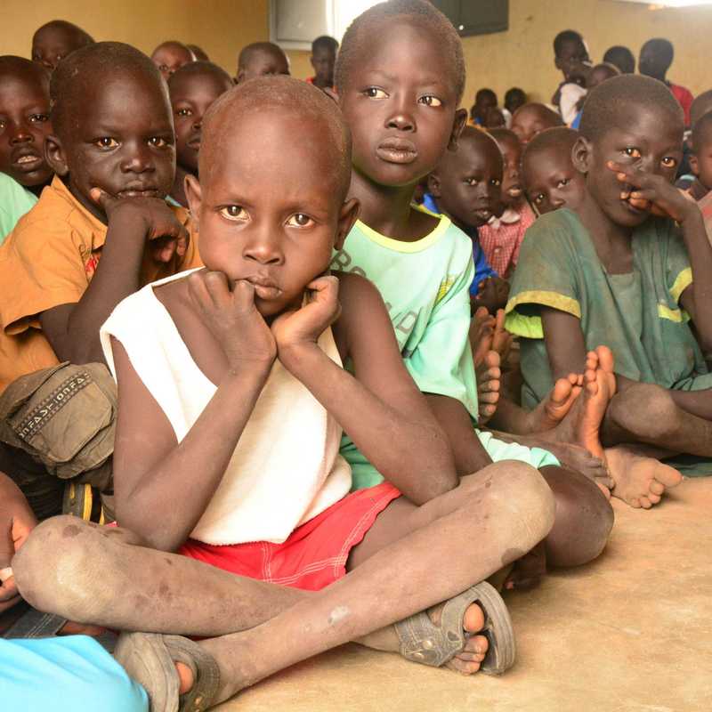 Schulkinder im Südsudan